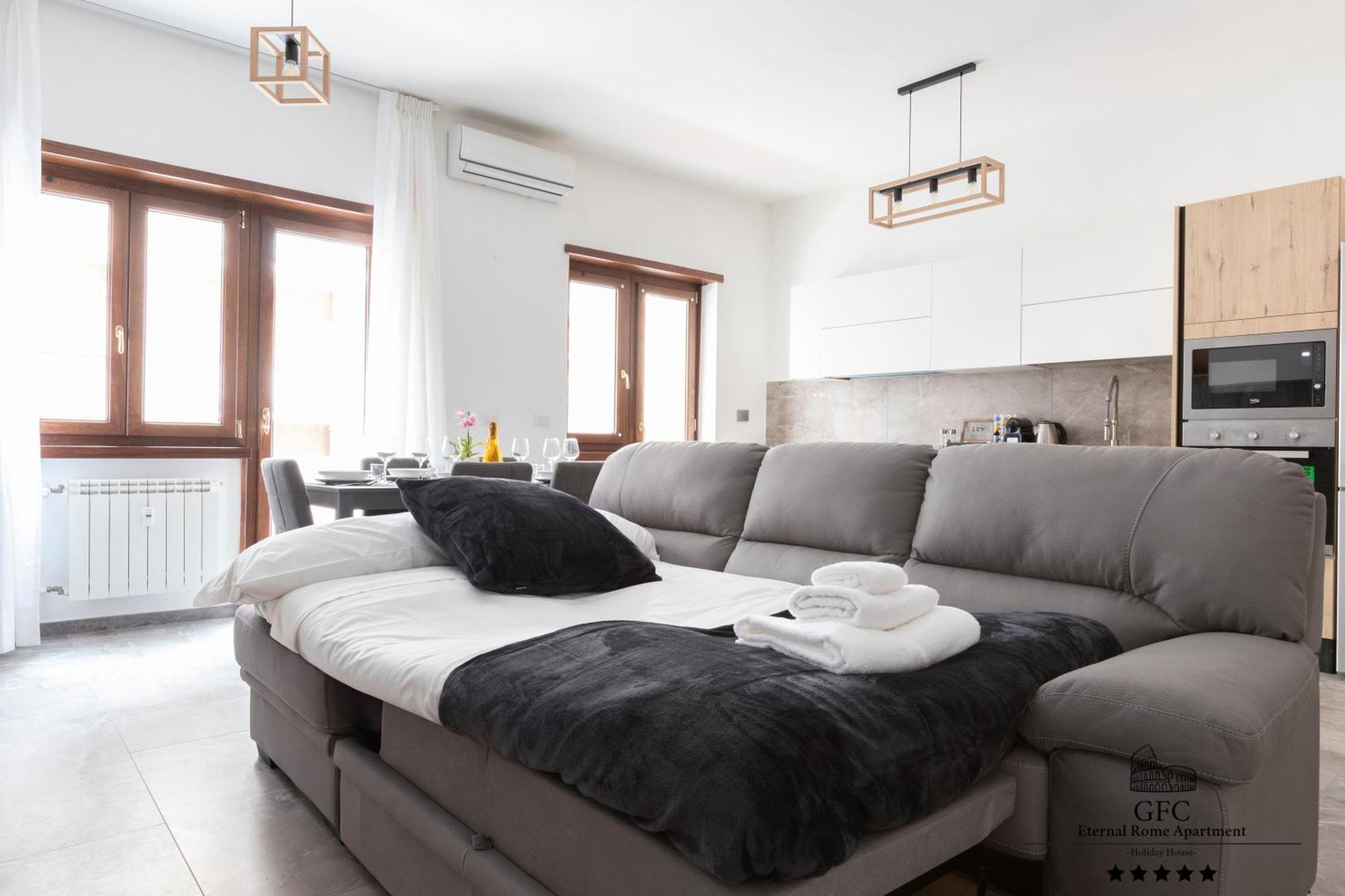 Gfc Eternal - 5min To Tiburtina Station Metrob, 2 Bathrooms, Terrace, A-c Apartment
