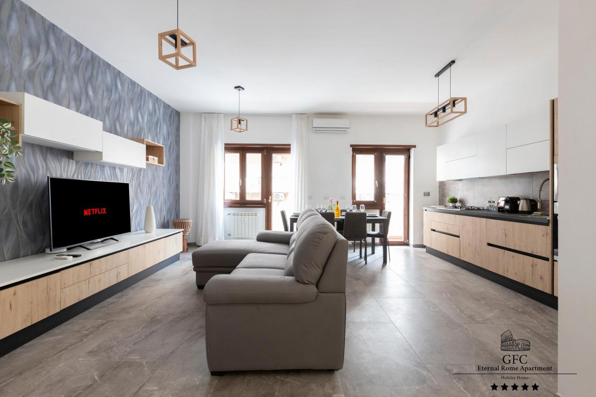 Apartment Gfc Eternal - 5min To Tiburtina Station Metrob, 2 Bathrooms, Terrace, A-c Rom