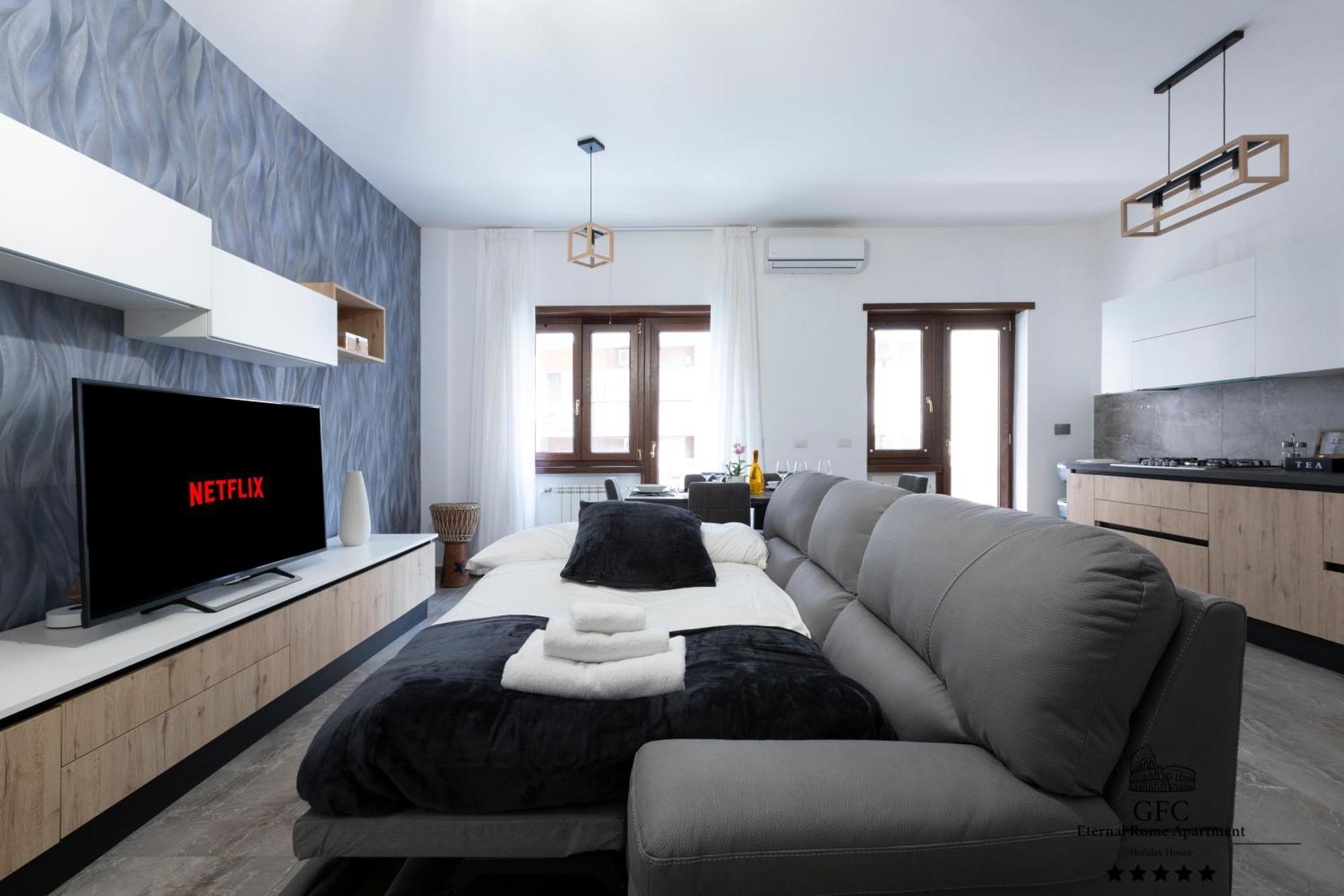 Gfc Eternal - 5min To Tiburtina Station Metrob, 2 Bathrooms, Terrace, A-c Apartment Rom