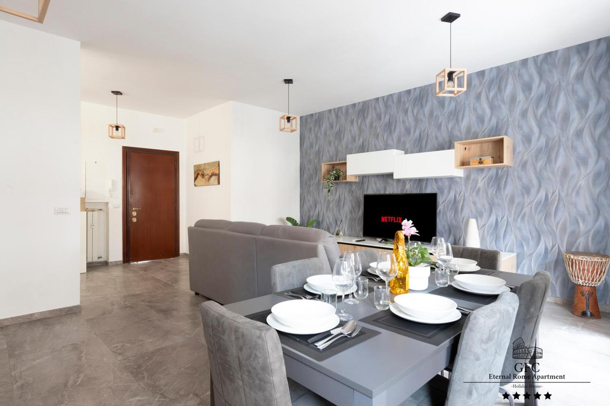 Gfc Eternal - 5min To Tiburtina Station Metrob, 2 Bathrooms, Terrace, A-c Apartment