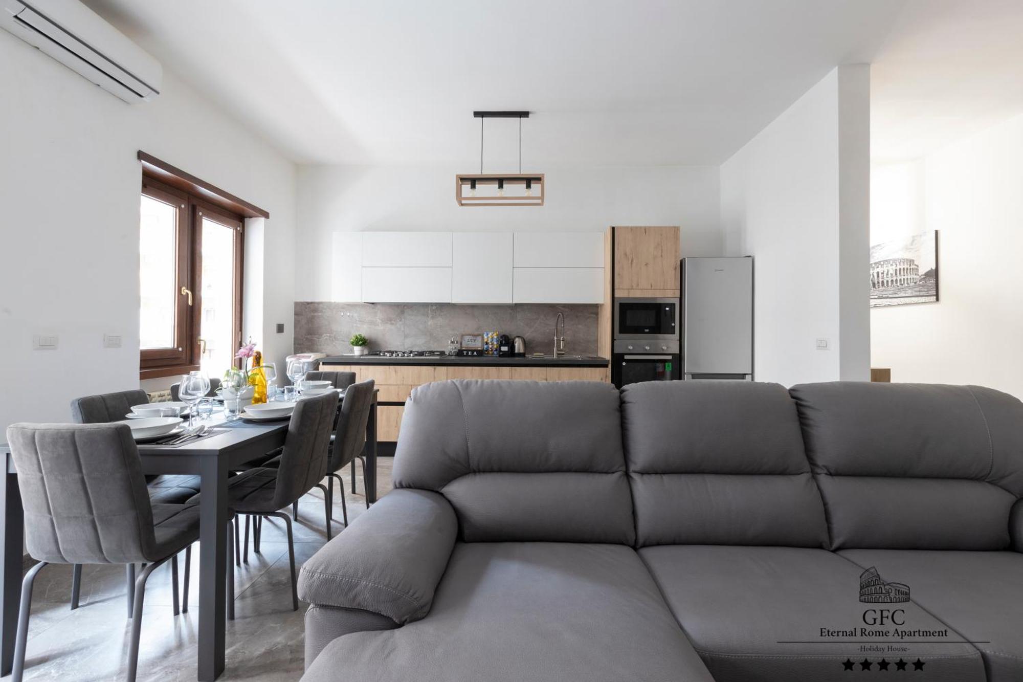 Gfc Eternal - 5min To Tiburtina Station Metrob, 2 Bathrooms, Terrace, A-c Apartment Rom